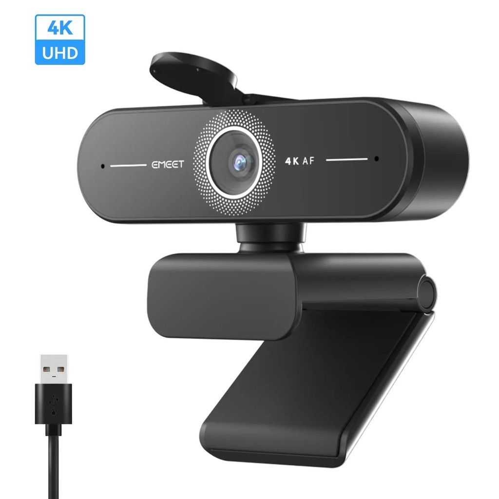 Camera phát trực tuyến Webcam 4K cho máy tính xách tay PC,
