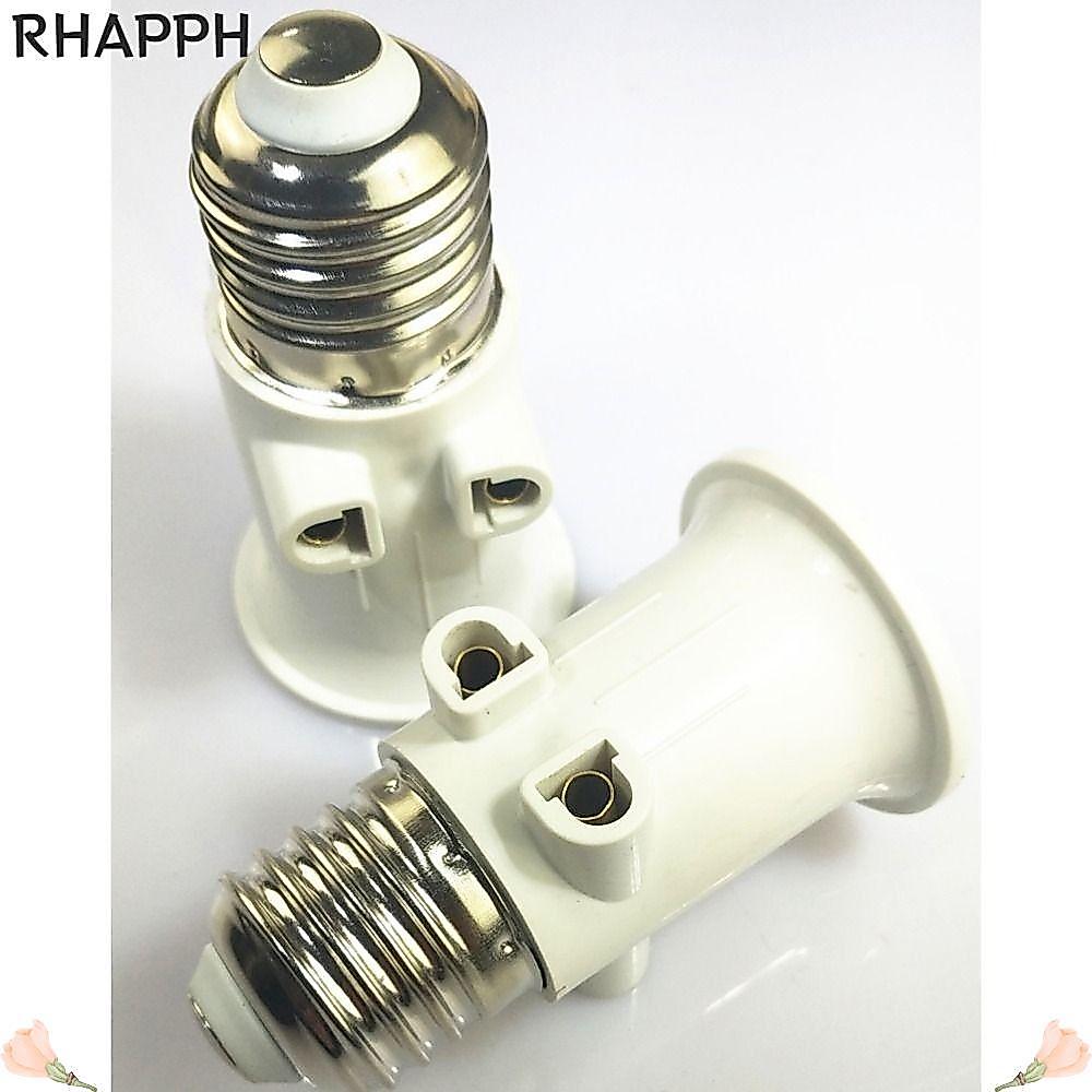 Bộ chuyển đổi bóng đèn LED RHAPPH E27 EU, Bộ chuyển đổi đèn ABS Đầu nối phích cắm EU, Phụ kiện kết n