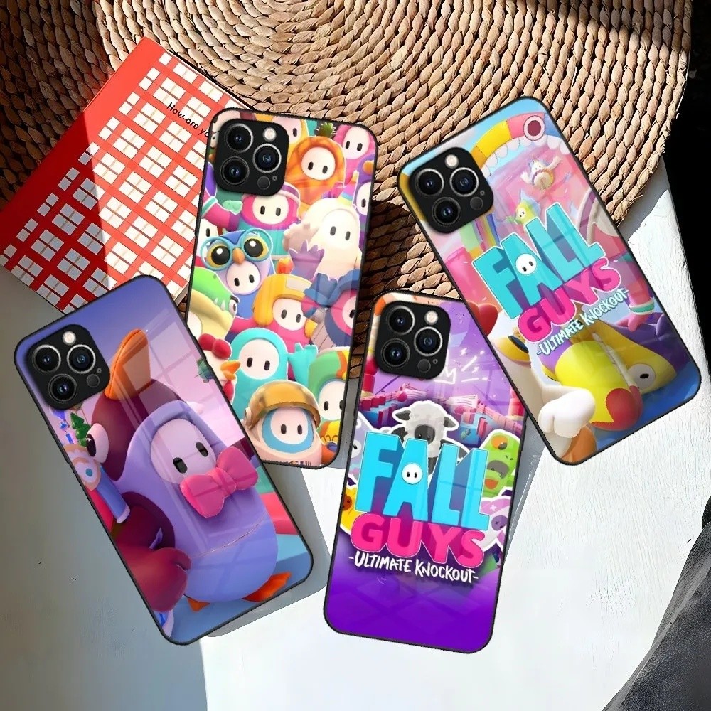 BK-1 Guys Game Falls Ốp Lưng Điện Thoại Iphone 15 14 12 11 13 Pro Max Mini X 8 Xr Xs 7 Puls Kính