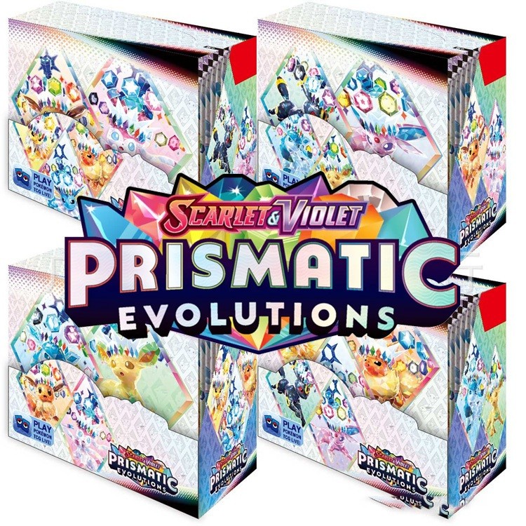 🌟GIÁ SỐC🌟 Hộp Bài Pokemon 36 Gói 360 Thẻ Prismatic Evolutions Mega Evolution Stellar Crown Evolving 