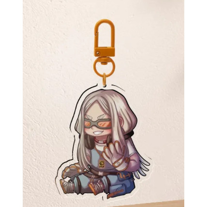 August Gachi Clear Acrylic Keychain 1