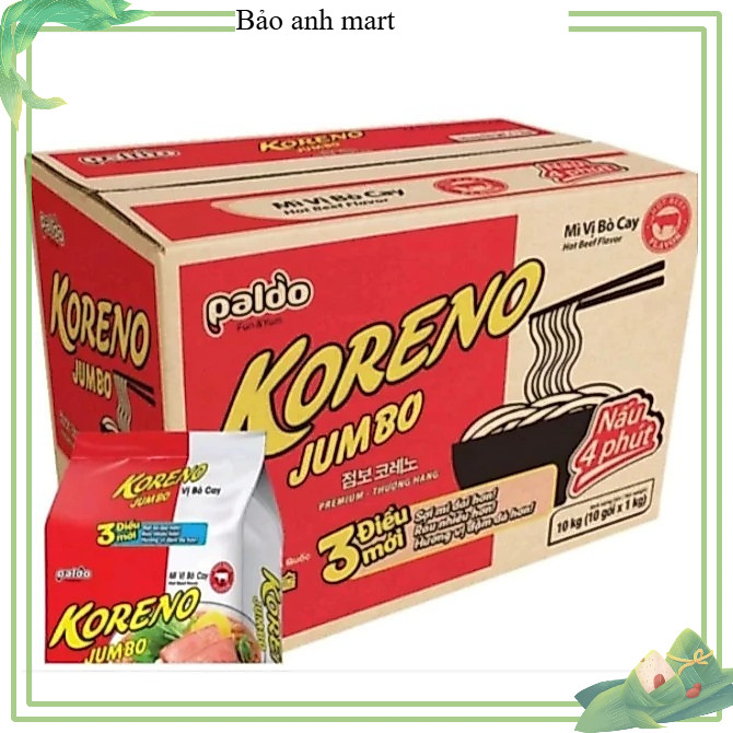 Thùng Mì KORENO JUMBO ( thùng 100 gói ) ( bảo anh mart )