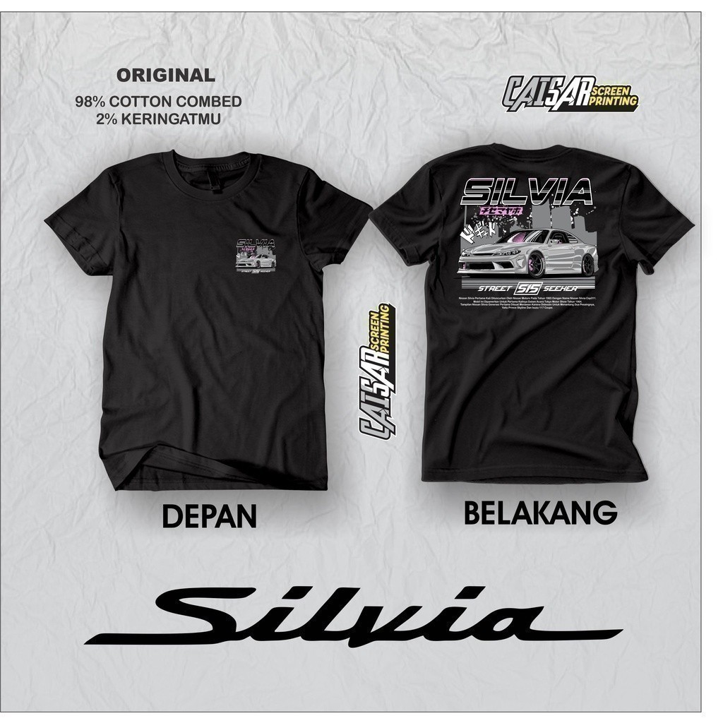 2026 thời trang Nissan Silvia Jdm Legend Áo thun ô tô Jdm Áo thun ô tô Áo đua xe Áo thun
