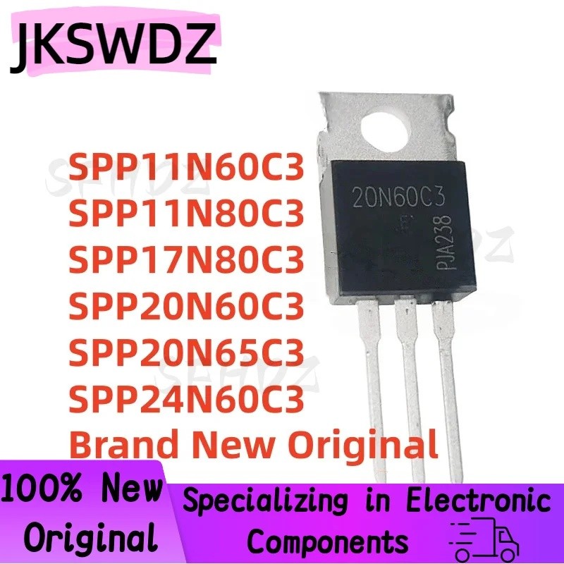 5 CÁI SPP11N60C3 11N60C3 SPP20N60C3 20N60C3 SPP24N60C3 24N60C3 SPP20N65C3 20N65C3 SPP11N80C3 11N80C3