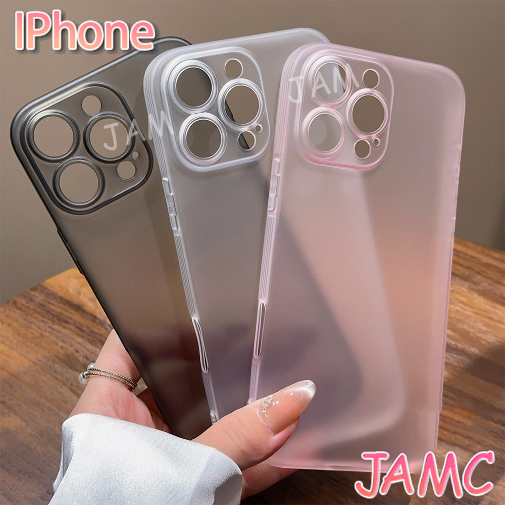 Ốp lưng iPhone cho iPhone 17 16 15 14 13 12 11Pro ProMax Plus XS XR XSMAX Ốp điện thoại mờ nhiều màu sắc
