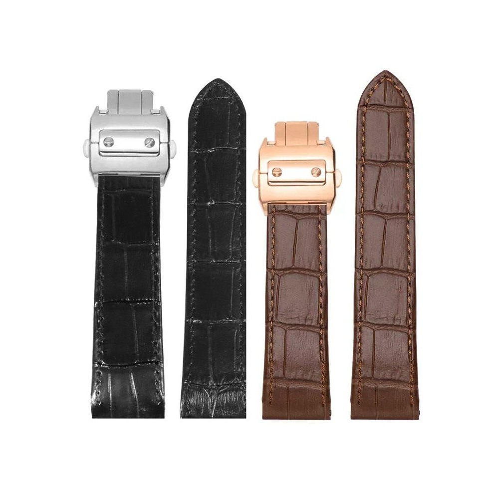Thay Thế Cartier Santos Santos Santos 100 Dây Đeo Đồng Hồ Chuyên Dụng Dây Da Nam Nữ Santos