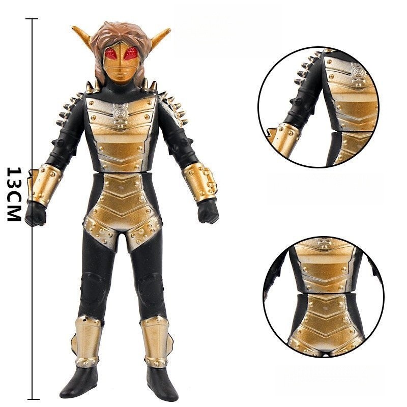 [Đồ chơi] Babaru Starman Ultraman Đồ chơi cao su mềm Búp bê Mô hình búp bê Trẻ em Quà tặng Khớp di c