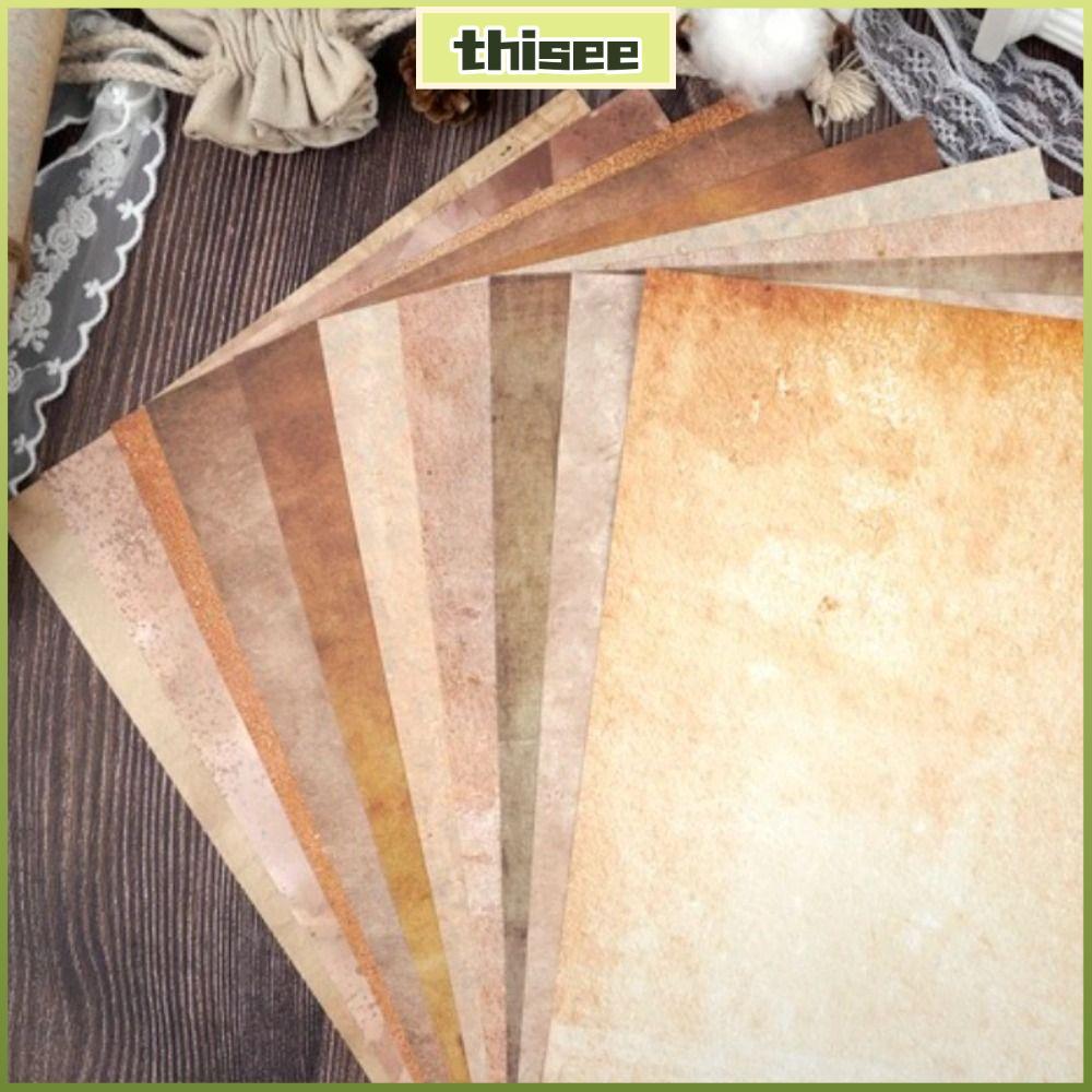 THISEPH 50 Giấy Chữ, Giấy Chất Liệu A4 Size A4 Giấy Viết, Bề Mặt Mịn Hai Mặt Vintage 50 Tờ Giấy Ghi 
