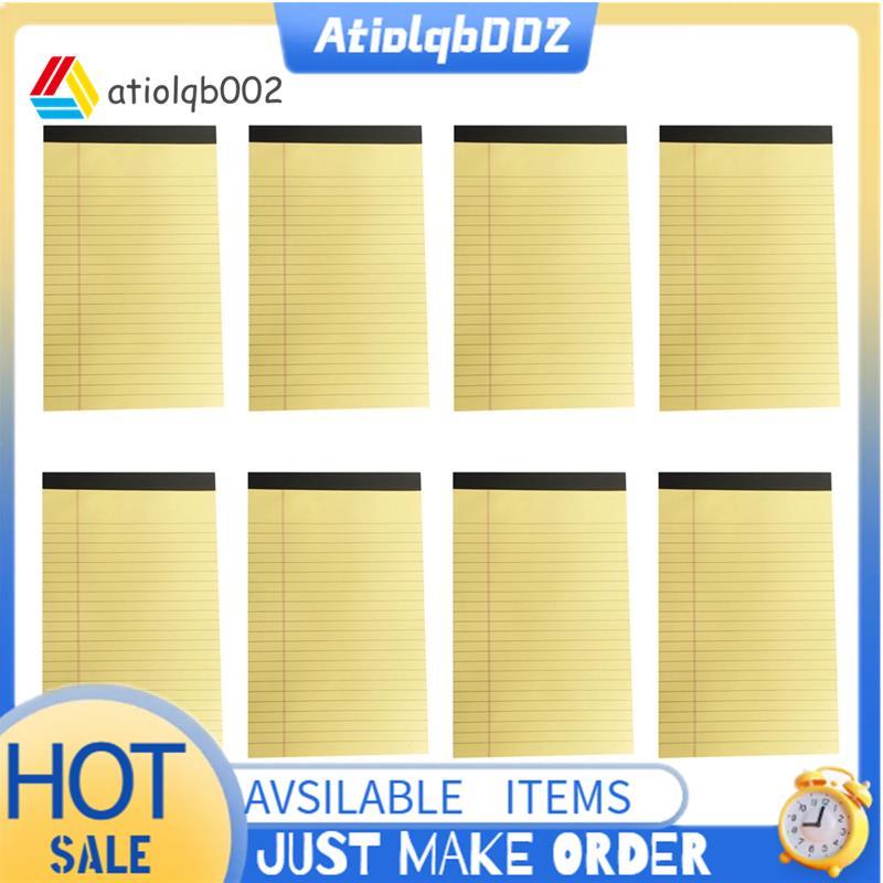 Miếng đệm màu vàng 5X8 Notepads, 8 gói Miếng dán ghi chú nhỏ 5X8 College Ruled Perforated Memo Pad đ