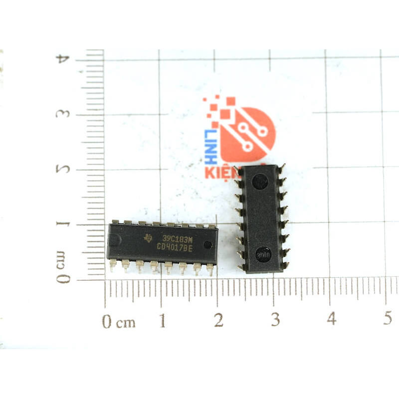 [Combo 2 chiếc ] CD4017BE, CD4017BP, CD4017 DIP-16 Hàng xịn