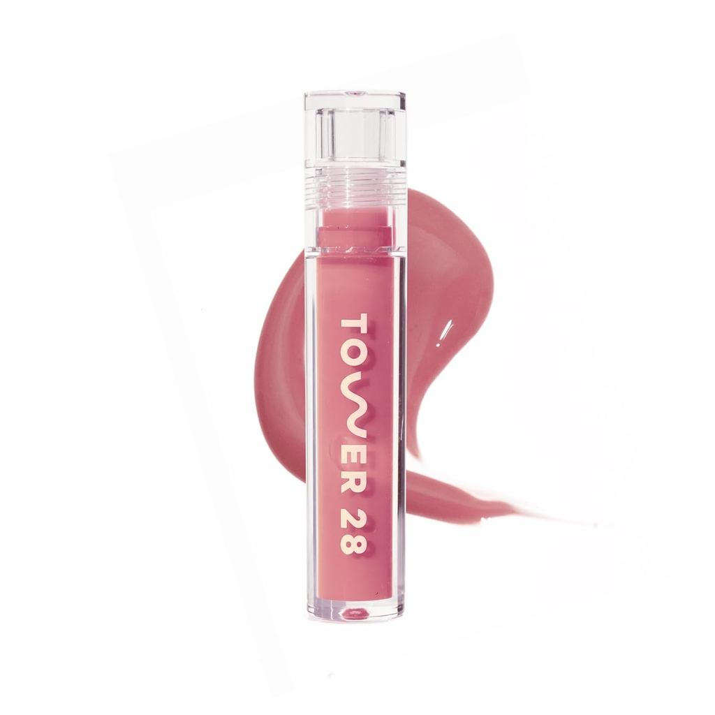 Tower 28 ShineOn Lip Gloss Jelly - Son dưỡng môi nhuộm màu dưỡng ẩm + Son bóng cho môi nhạy cảm - Cô