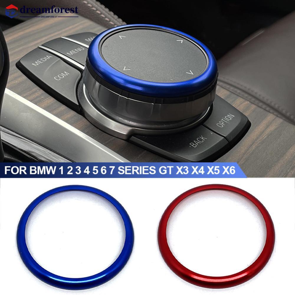 DREAMFOREST Vòng Ô Tô Điều Khiển Trung Tâm IDrive Đa Phương Tiện Điều Khiển Núm Vòng Nhôm Cho Xe BMW