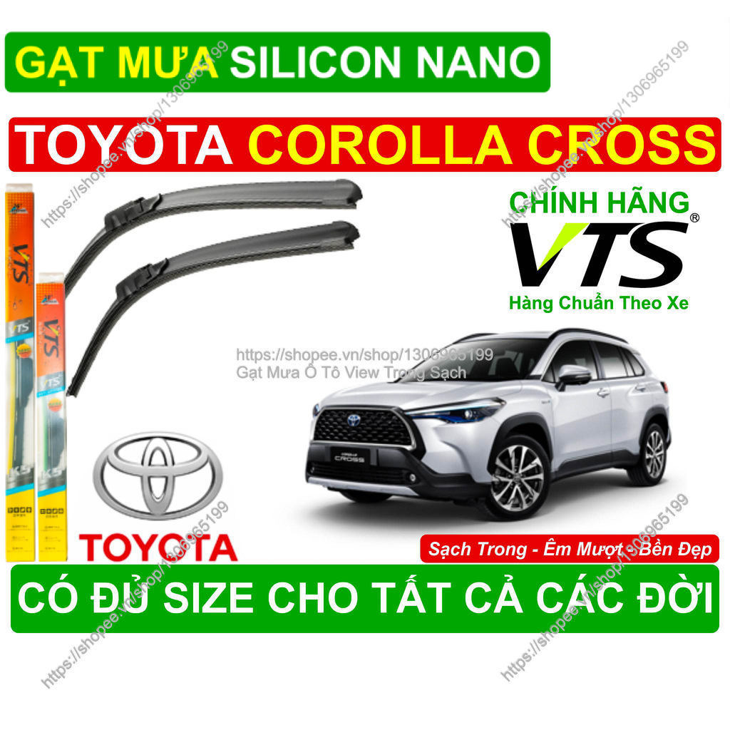 K5, Gạt Mưa Kính Lái Toyota Corolla Cross, Cặp Gạt Mưa Kính Lái Toyota Corolla Cross,  Đủ Size  Các 