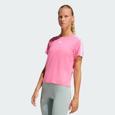 adidas Gym & Training Áo Thun 3 Sọc Train Essentials AEROREADY Nữ Hồng KC3325