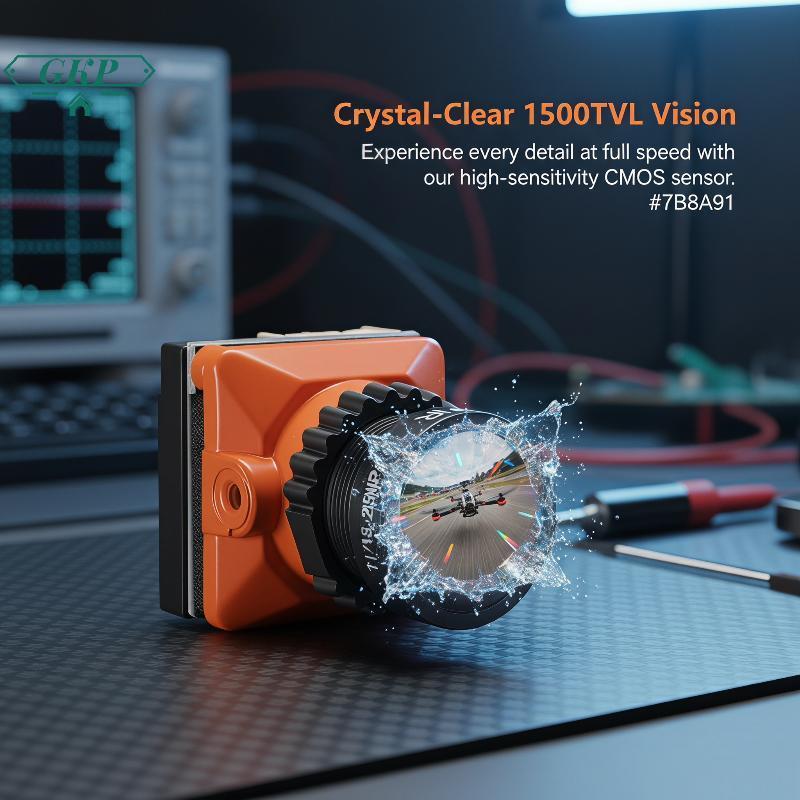 [GKP] Camera Mini FPV Góc Siêu Rộng Độ Trễ Thấp Chống Shoproof Cho Xe RC Địa Hình FPV Lái Xe FPV VN