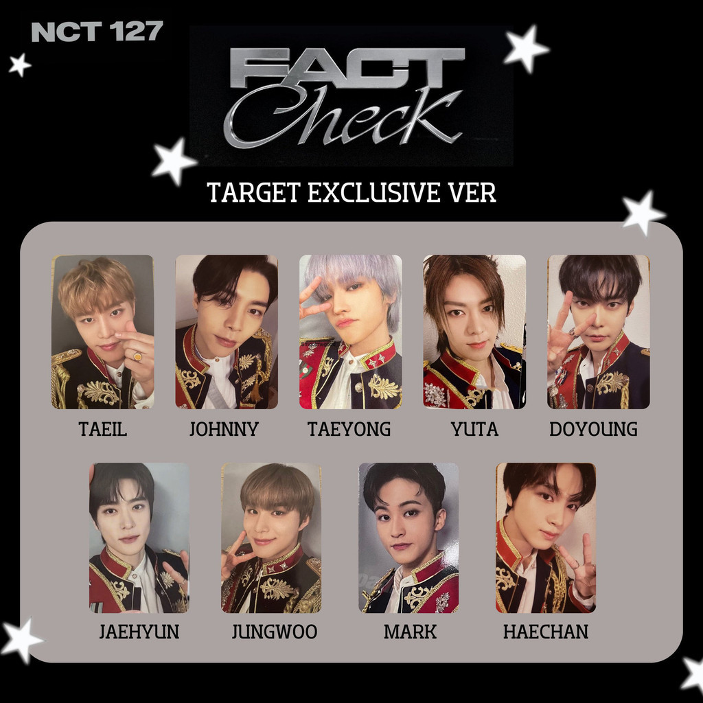 NCT 127 Album Mới Hàng Hóa Photocard FACT KIỂM TRA Thẻ Ngẫu Nhiên Incredible NCT127