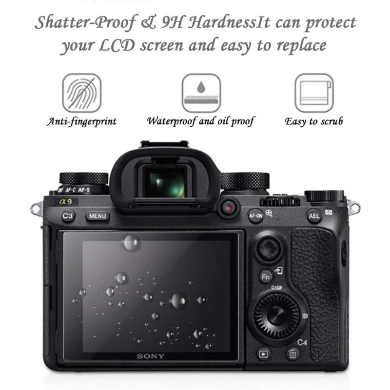 Kính 9H Cho Sony A9 A900 A99 A99II A9II A9III Alpha1II Alpha7RVI A99M2 A9M2 A9M3 Bảo Vệ Màn Hình Tro