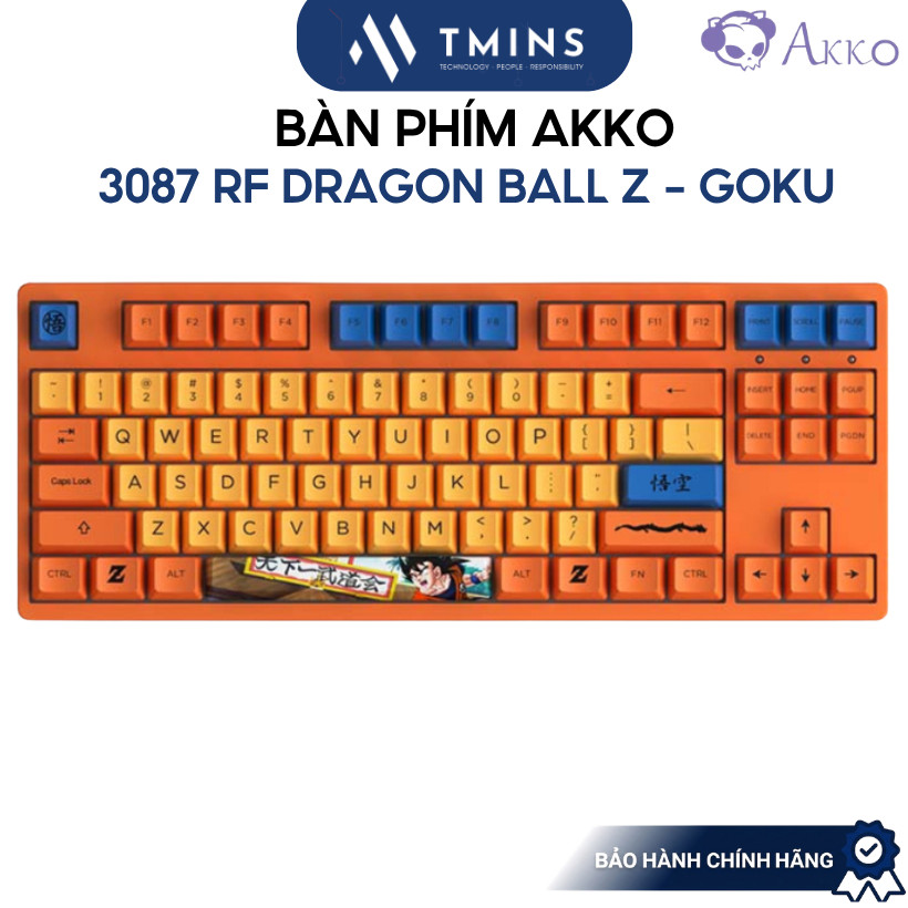 Bàn phím cơ AKKO 3087 RF Dragon Ball Z – Goku (Dual-mode / AKKO sw v3) - Chính hãng bảo hành 12 thán