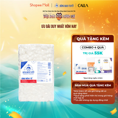 Bông y tế viên Bạch Tuyết - 20mm - 1Kg