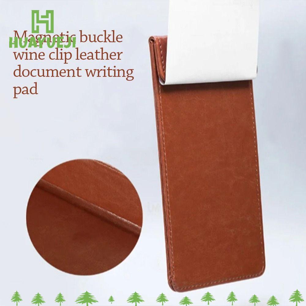 HUAYUEJI Bill Book, Bill Organizer Thư mục hóa đơn tiền mặt bằng da PU, Thời trang Snap Sách tiền mặ