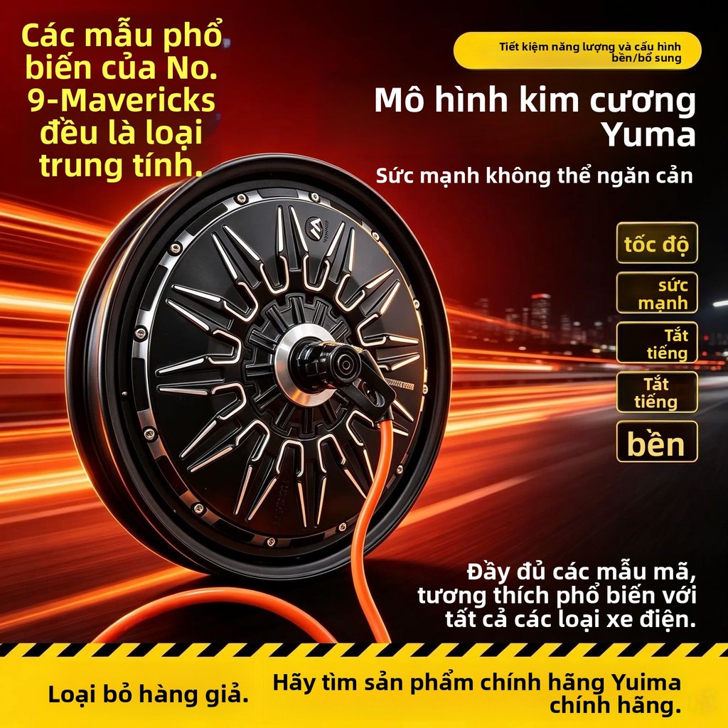 Động cơ điện Yuma cho xe điện Niu Segway công suất lớn nâng cấp bền bỉ dễ lắp đặt cho shipper