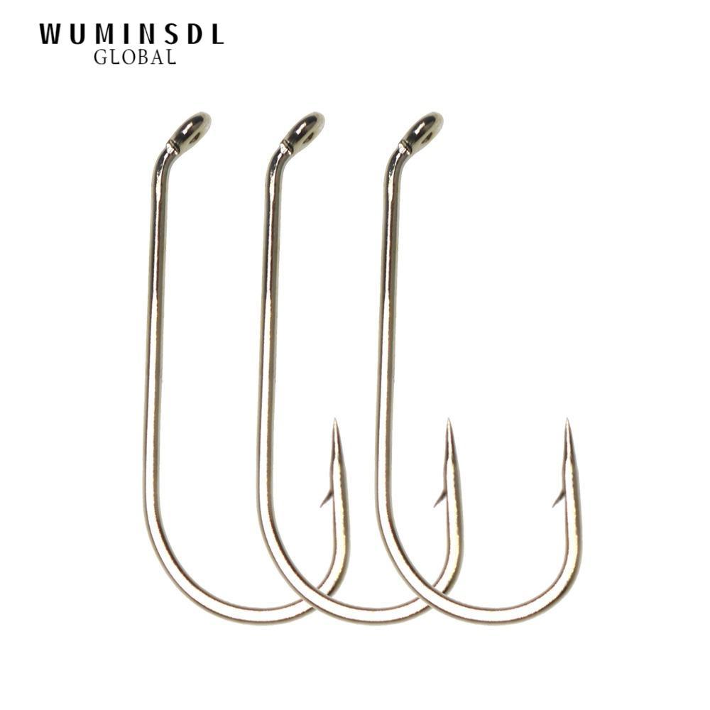WUMINSDL Fly Tying Hook, 8 # -22 # Standard Long Shank Fly Fish Hook, 2024 Wire Caddis Nymph Fishing