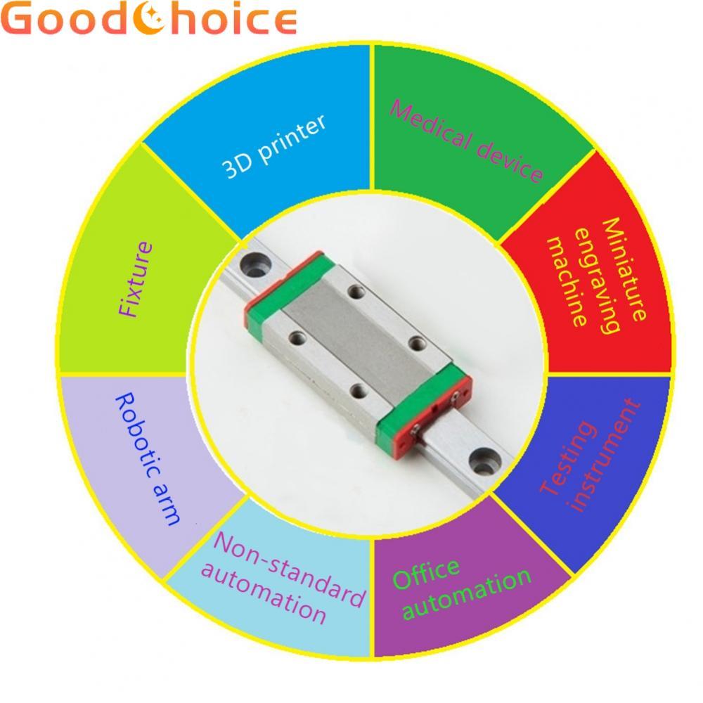 Khối ray tuyến tính Chạy trơn tru Đa năng Độ chính xác cao MGN12H Kim loại nhỏ