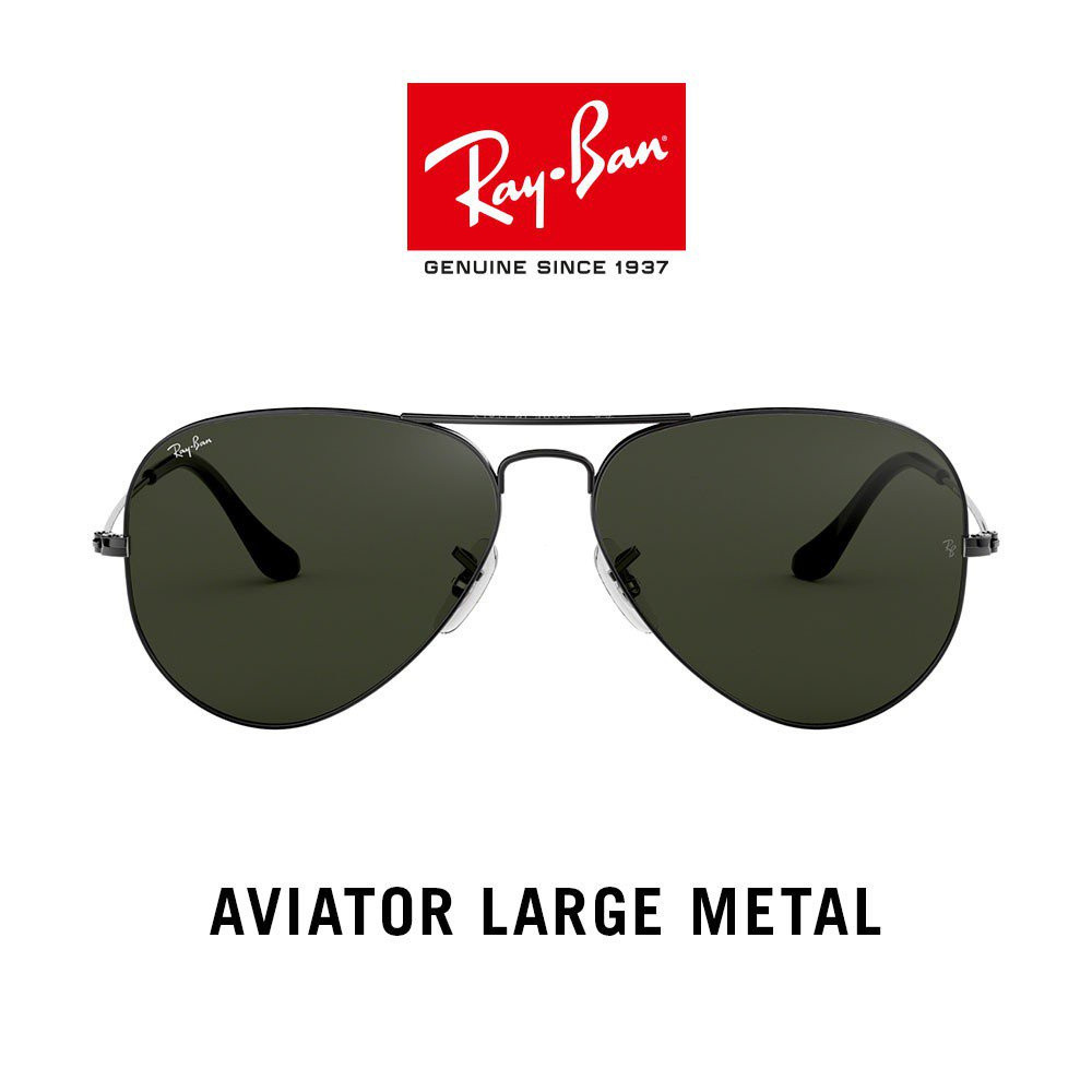 PftZ Ray / Ban Kim Loại Lớn Aviator-RB3025 W0879-Sunglasses