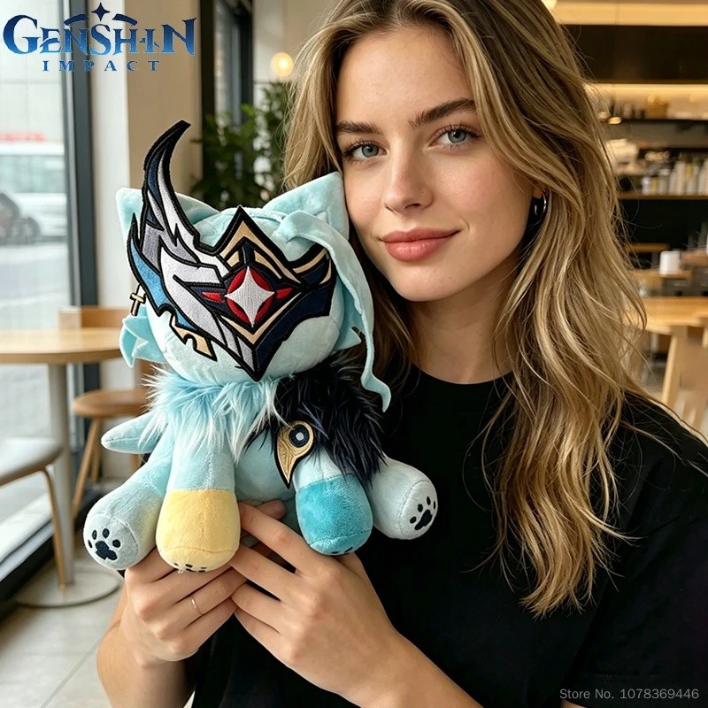 Genshin Impact Series Đồ Chơi Sang Trọng Arlecchino Phiên Bản Sửa Đổi Mèo Plushie Búp Bê Sưu Tập Quà
