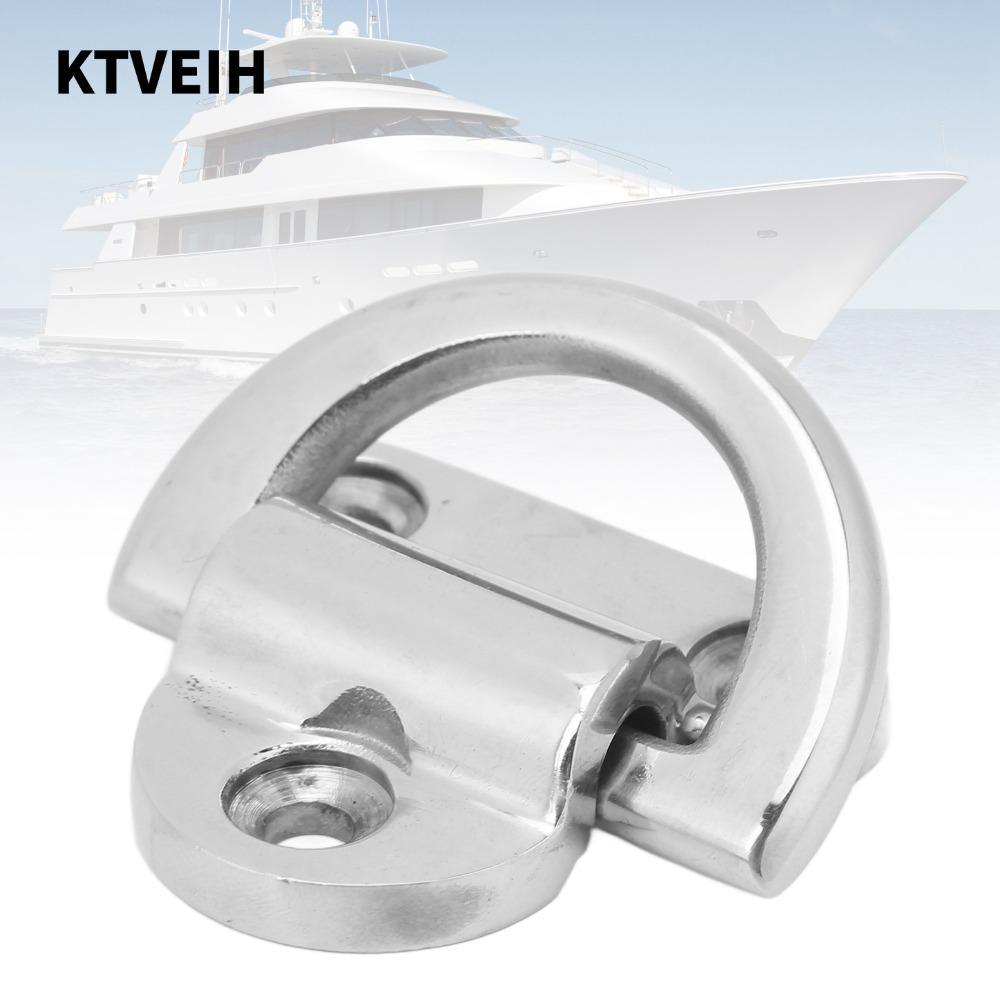 KTVEIH Marine Folding Pad Eye, Thép không gỉ 316 60 * 58mm Deck Folding Pad Eye, Thay thế Part D Rin