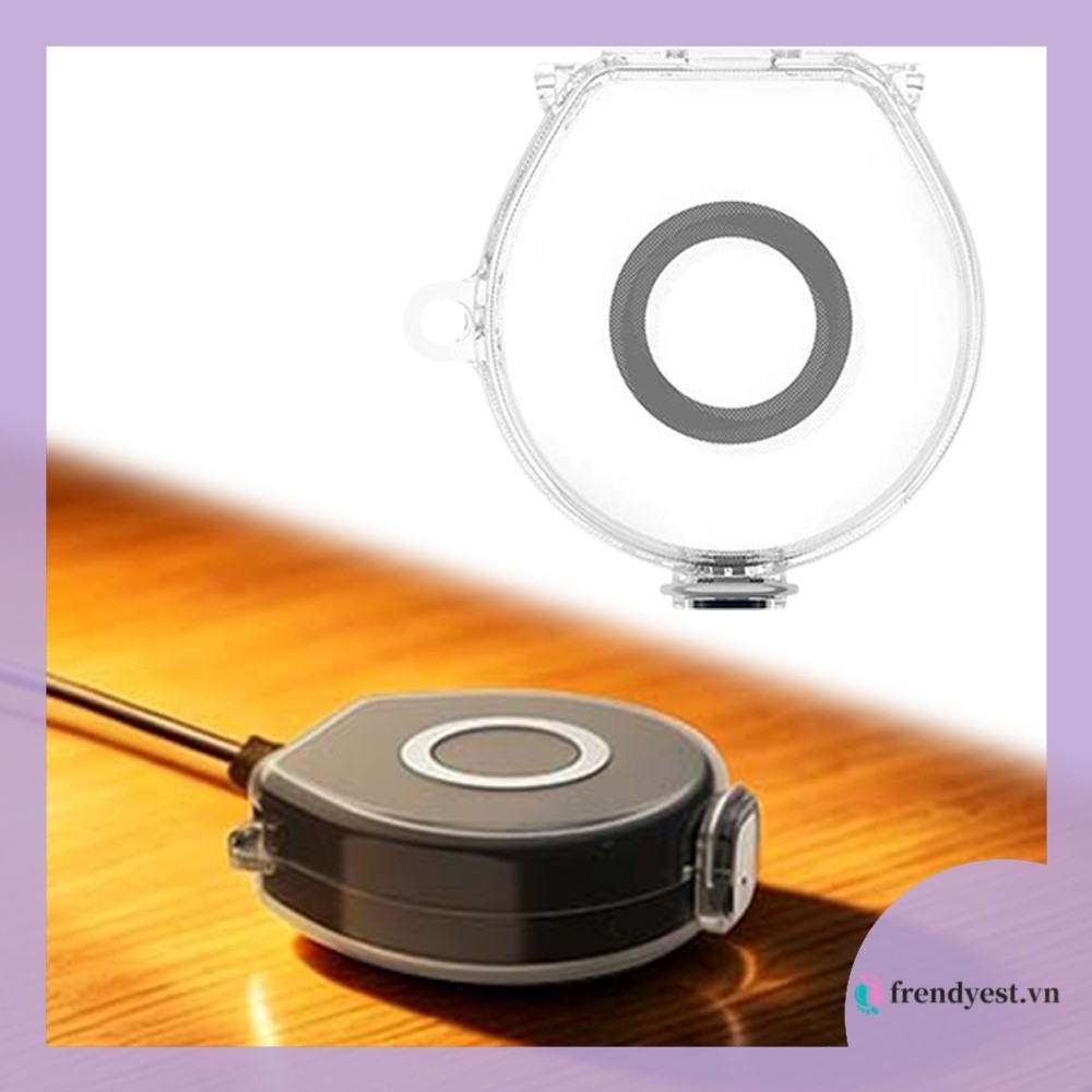 [frendyest.vn] Vỏ sạc lật bảo vệ TPU cho Oura Ring 4 trong suốt chống sốc