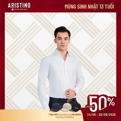 Aristino Busines Áo Sơ Mi Nam Tay Dài Trắng Bamboo Thoáng Mát Thấm Hút Mồ Hôi 1LS1240Z