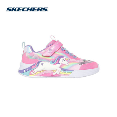 Giày Thể Thao Bé Gái Skechers S-Lights Unicorn Chaser - 302298L-PKMT