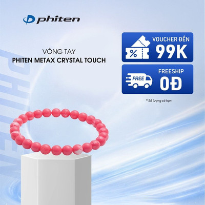 Vòng Tay Phiten Rakuwa Bracelet Metax Crystal Touch