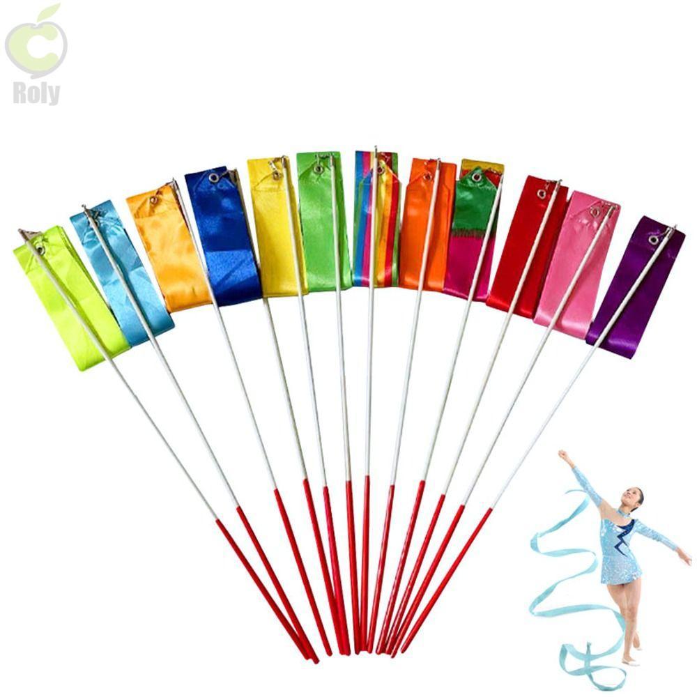ROLY Dance Ribbon Phụ kiện Streamer Twirling Rod Đồ chơi trẻ em Nhảy múa