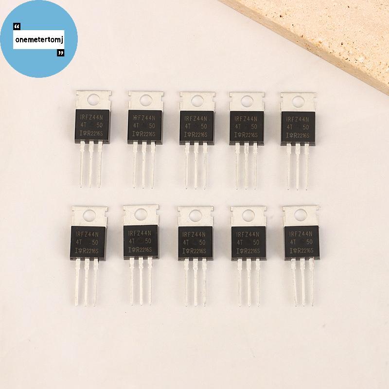 Onemetertomj 10 Chiếc IRFZ44N TO220 IRFZ44NPBF TO-220 IRFZ44 Mosfet Transistor Kit Oril 55V 49A MOS 