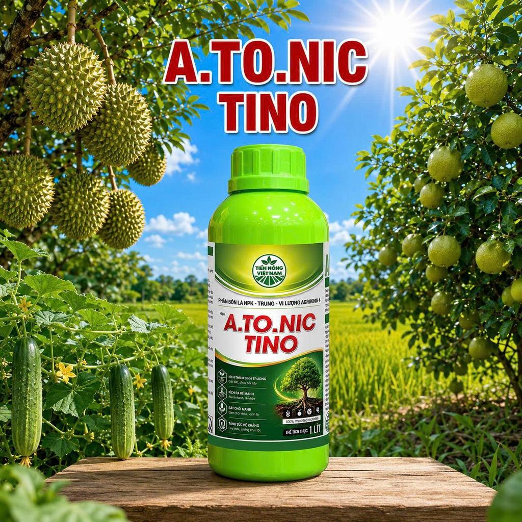 Phân bón ATONIC TINO, giúp cây xanh tốt, Chai 1 Lít