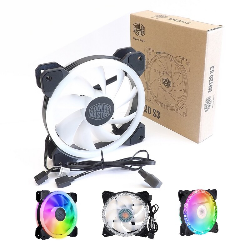 Cool Supreme MF120 S3 / S2 12CM Fan ARGB Bo mạch chủ Giao diện điều khiển nhiệt độ 3 chân / 4 chân