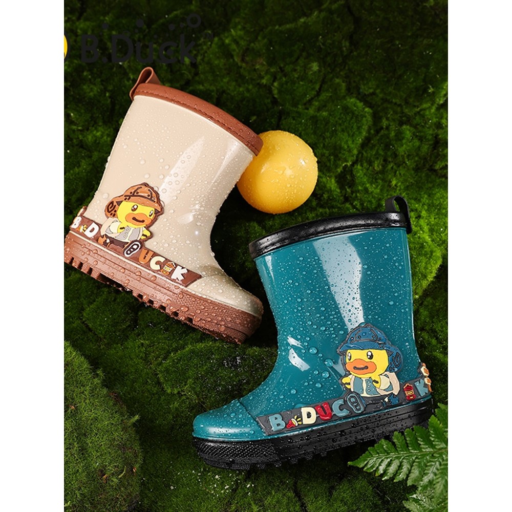 B.Duck Little Yellow Duck Home Shoes Giày đi mưa mùa hè 25-29 B1615949