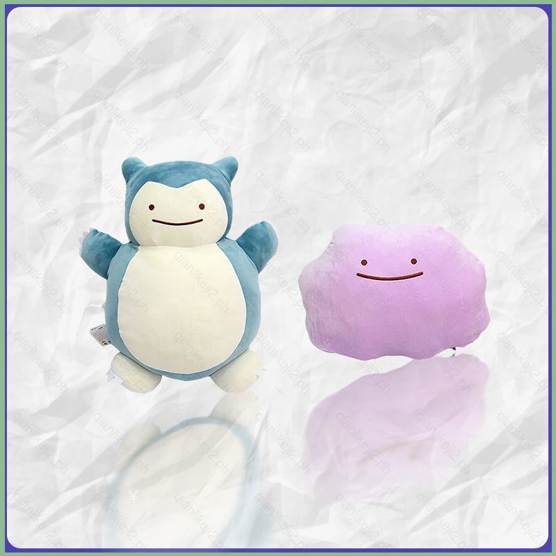 QL2 Pokemon Snorlax x Ditto Plushie Có Thể Đảo Ngược Sang Trọng Lật Đồ Chơi Nhồi Bông Đồng Hành Gối 