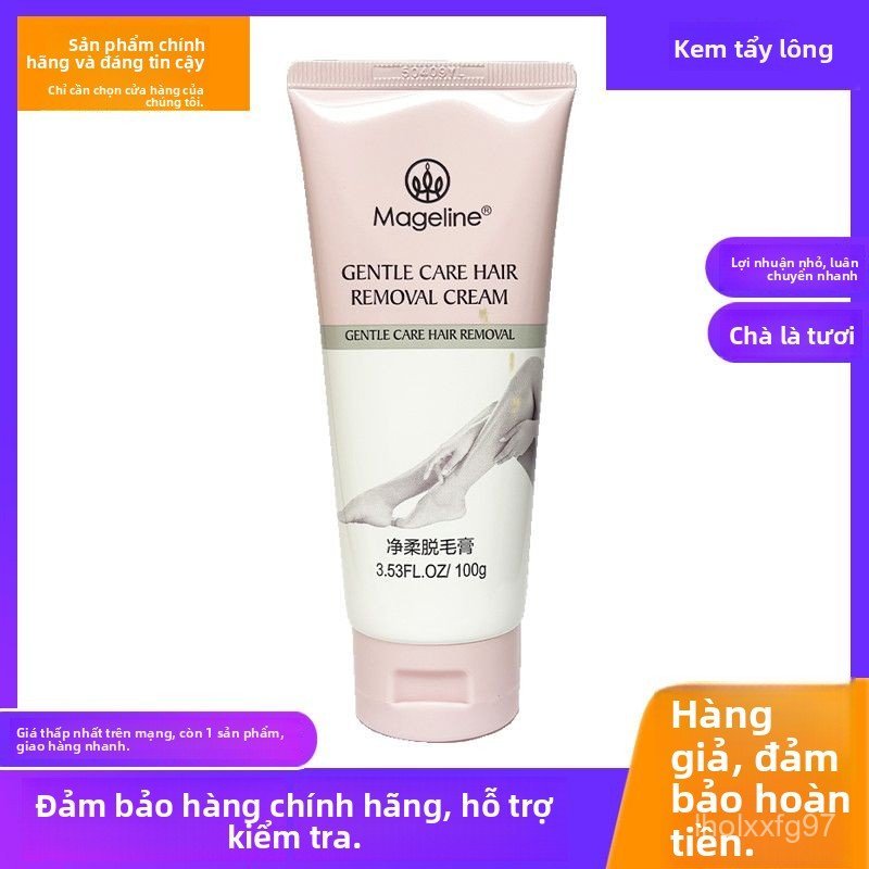 Kem tẩy lông Mageline làm sạch sâu, dưỡng da dịu nhẹ, không đau, trắng da