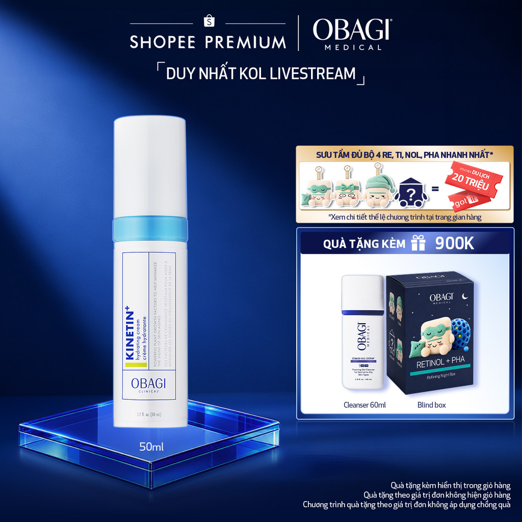 [Obagi x KOL] Kem dưỡng phục hồi làm dịu da Obagi Clinical Kinetin+ Hydrating Cream 50ml