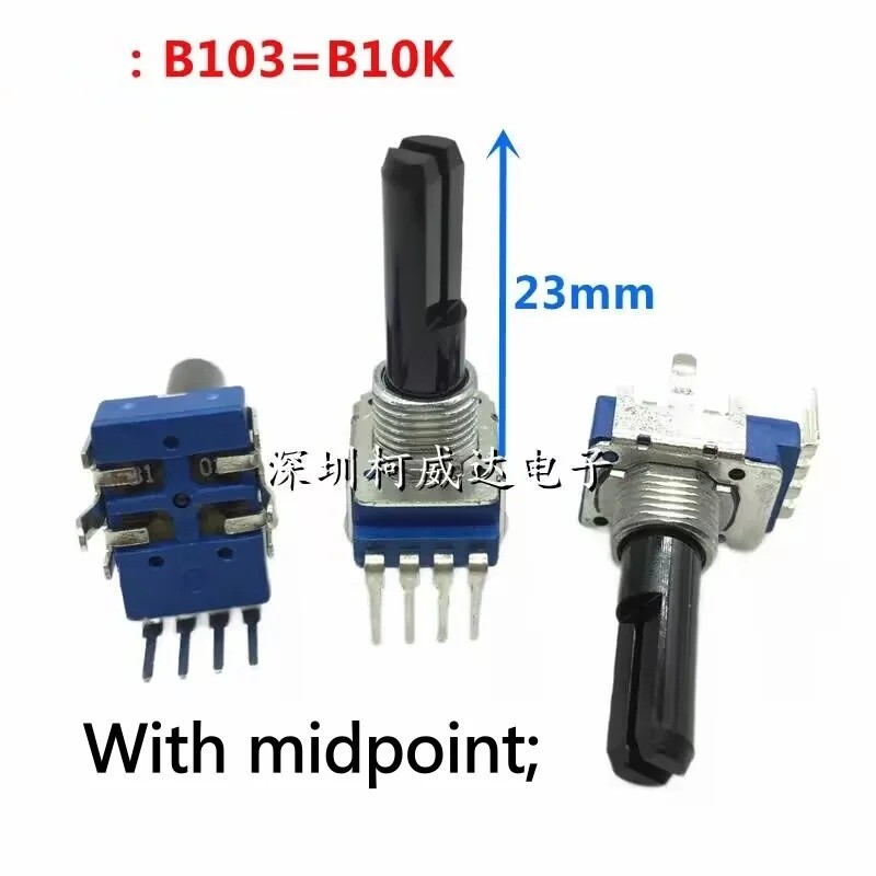 HZY 1 cái, chiết áp quay một vòng, RK11, B10K, 4Pin, DCS1097, Núm âm lượng bàn trộn, DDJ-400 800 FLX