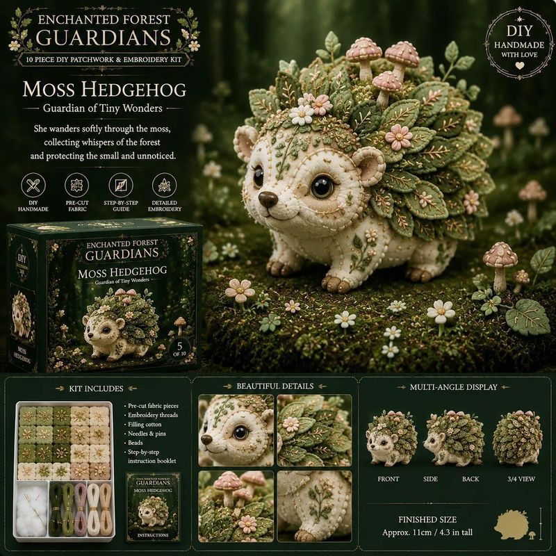 Enchanted Forest Guardians DIY Kit DIY Patchwork Kit Magic Forest Guardians