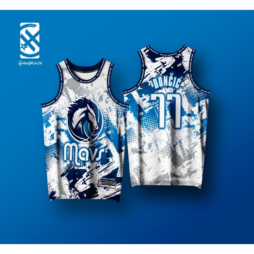 DALLAS MAVERICKS DONCIC 2022 HG FINAL FOUR JERSEYS FULL SUBLIMATION BASKETBALL JERSEY CUSTOMIZE TÊN 