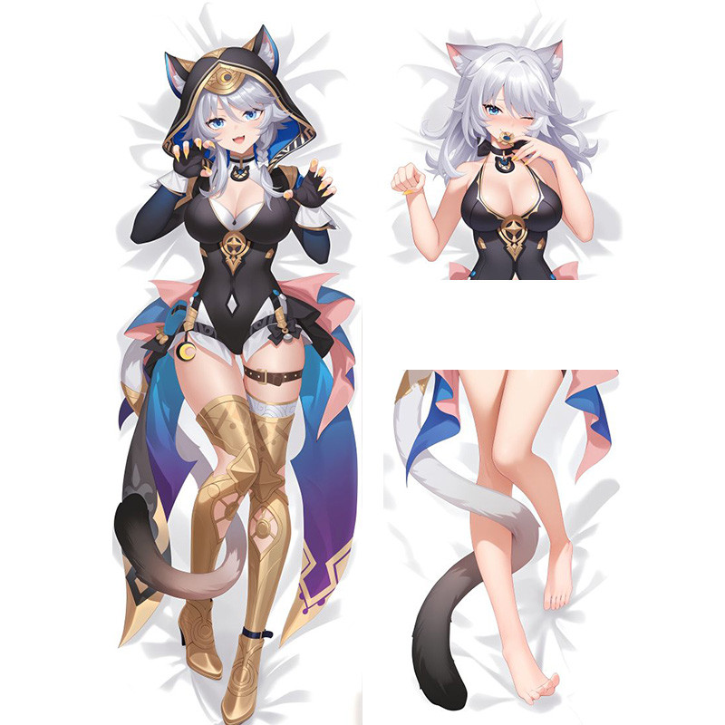 Cifera Cipher Honkai Star Rail Dakimakura Ôm Thân Gối Anime Mèo Cô Gái Hai Mặt In Gối