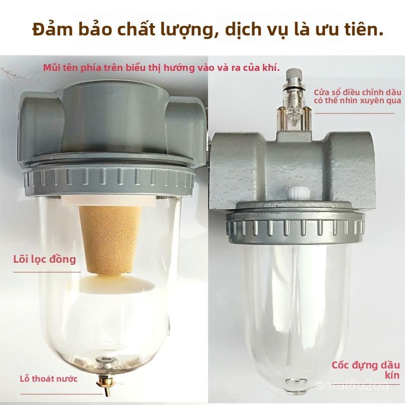 Bộ lọc tách dầu nước khí nén DN50 QC-50 cỡ lớn DN40 DN50 chịu áp, bán chạy