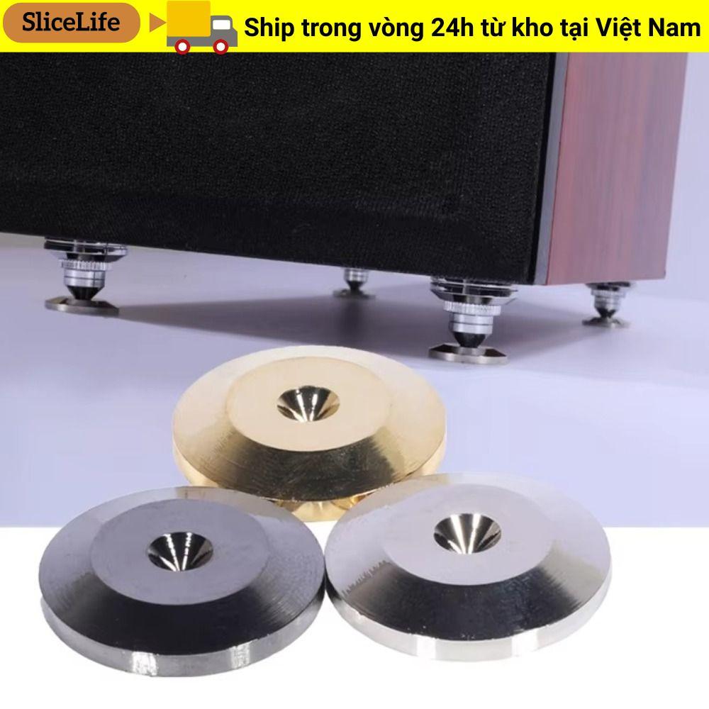 SLICELLIFE Loa Chân Pad, Vàng Đồng Loa Spikes, Loa Đồng Spike DVD Player Feet Mat Đầu DVD Player