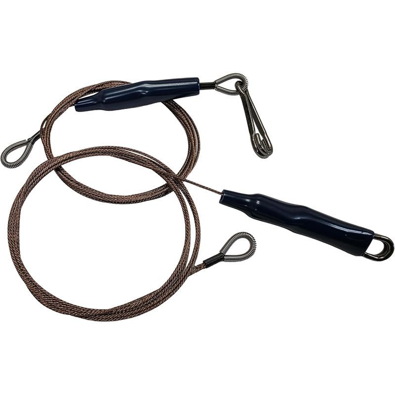 PLAYACTION Braid Trolling Harness Leader Cable Rig-60 inch-2pk-Stainless Steel-Camo Color-7x7 49 Dây