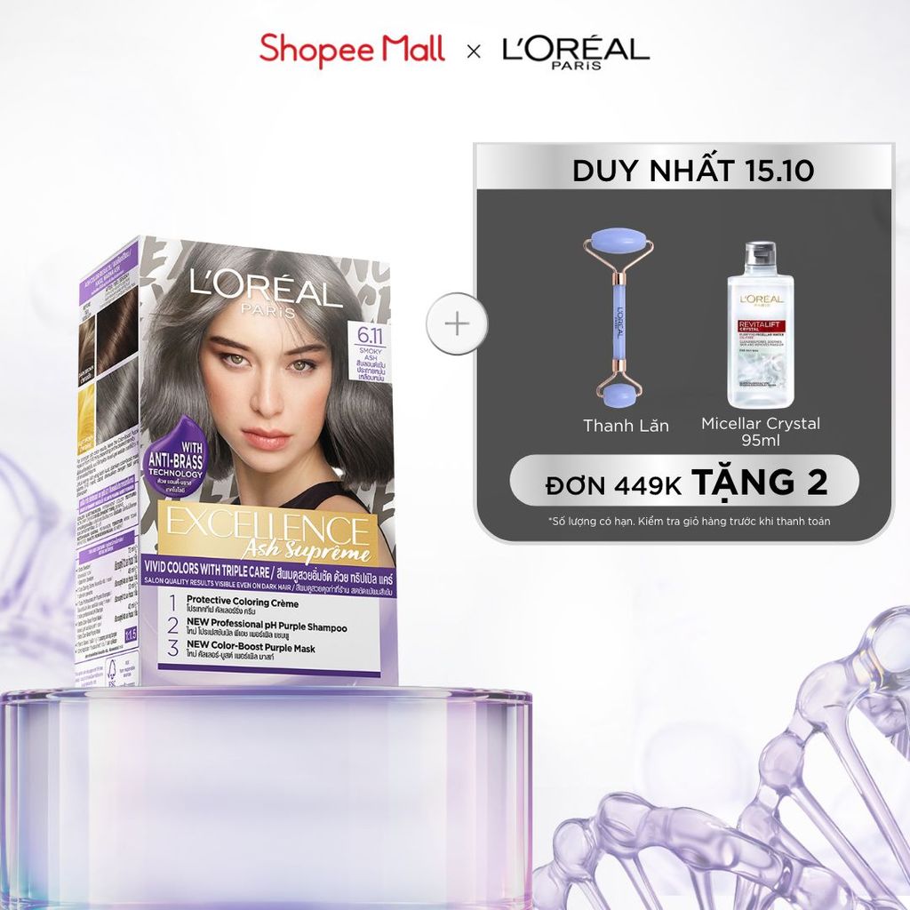 Kem nhuộm dưỡng tóc sâu màu thời trang L'Oreal Paris Excellence Fashion 172ml